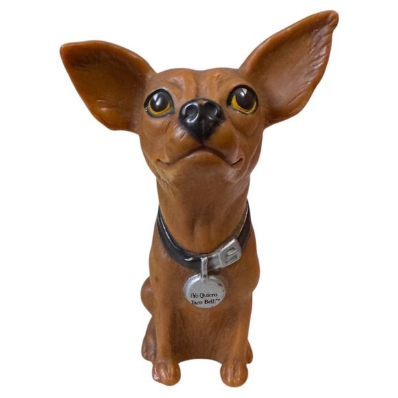 Taco Bell Chihuahua Applause Yo Quiero Taco Bell Plastic Dog 4 inches tall euc - Picture 1 of 4